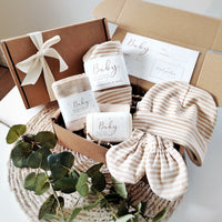 Personalised Newborn Eco Friendly Vegan Gift Set - Aphrodite and Ares ethical store