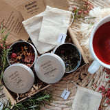 'Tea Ritual' Loose Tea Selection With Reusable Tea Bags - Aphrodite and Ares ethical store