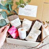 Personalised Eco Vegan Pamper Set - Aphrodite and Ares ethical store