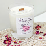 'I love you' Personalised Sustainable Candle