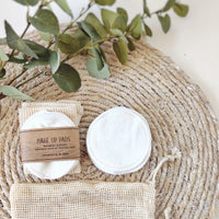 Eco-friendly reusable make-up pads in bamboo cotton - Aphrodite and Ares ethical store